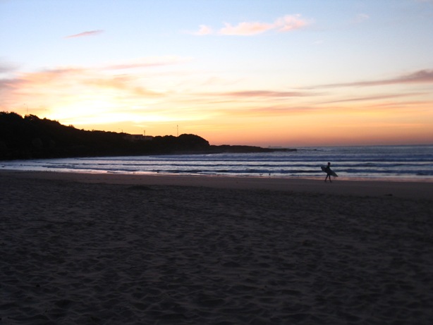 Early morning surfer at Freshwater Beach